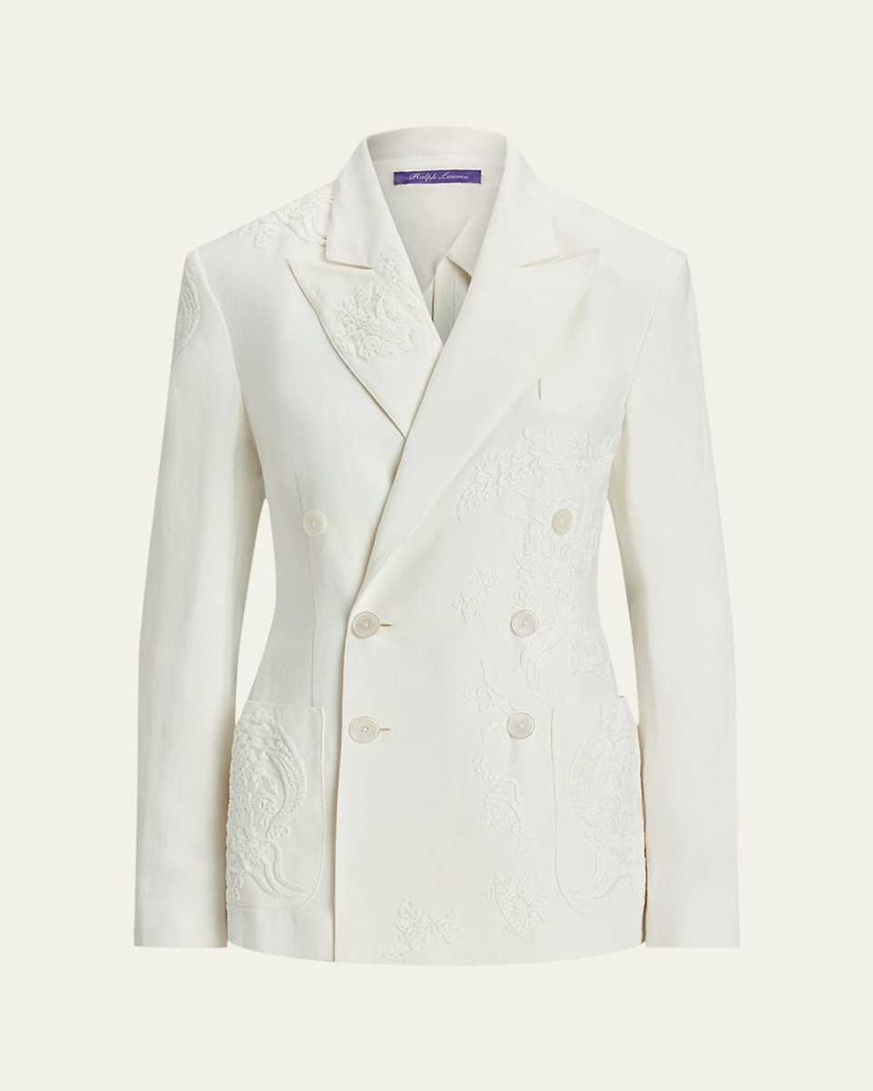 Collen Embroidered Double-Breasted Jacket